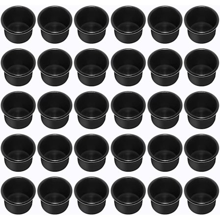 30 st mini-ljusstakar (30 st, svart), metalljusstakar, sm