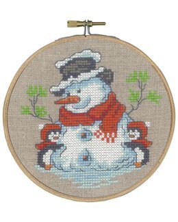 Stickpackung Bild Freunde des Schneemannes