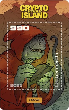 Østrig - Raka - Kryptofrimærke