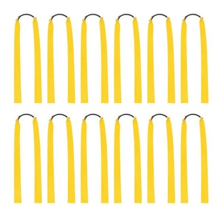 12 st Gummiband för Slangbella Breddade Platta Slangbellaband Elastiska Band för Jakt