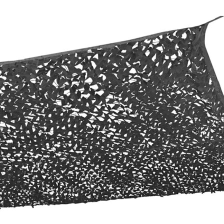 3x4m, rektangulär solsegel design kamouflage svart parasoll