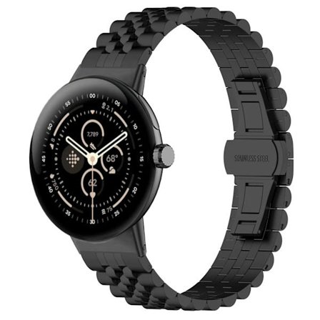 Google Pixel Watch3 45 mm rem i rostfritt stål