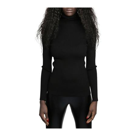 Junya Watanabe, Turtlenecks Czarny, Kobieta, Rozmiar: M