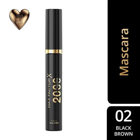 Max Factor 2000 Calorie Mascara 02 Black Brown, Makeup, Øjne, Mascara