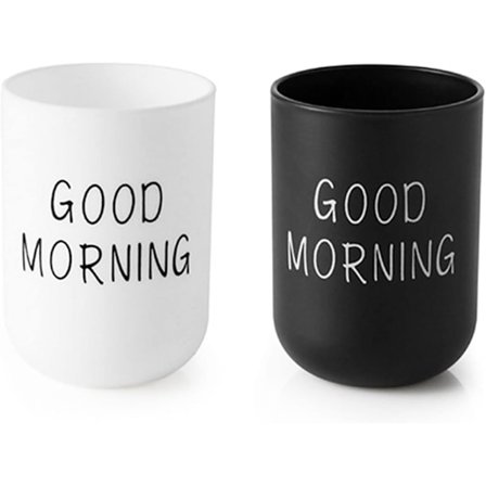 2 stk Plast Bad Kopper, Tannbørsteholder, Tannbørstekopp, Badkrus, Tannvaskkopp, Tilbehør for Barn