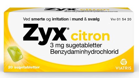 Zyx Citron Sugetabletter 3 mg 20 stk, Medicin & Pleje, Håndkøbsmedicin, Forkølelse