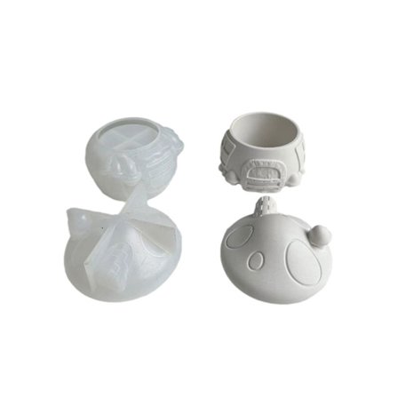 Svamp Hus Burk Silikonformar Ljus Kopp Silikonformar