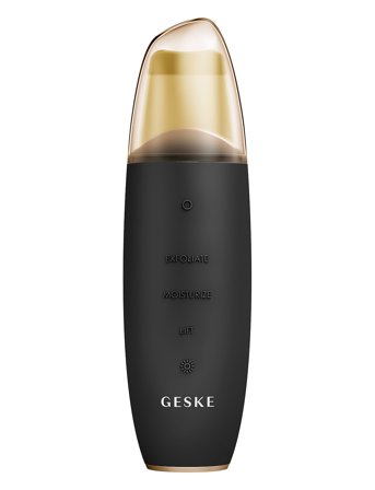 GESKE Microcurrent Skin Scrubber & Blackhead Remover | 9 In 1 - Black - ONE SIZE