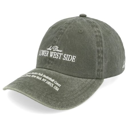 Les Deux - Grön unconstructed Keps - West Side Duffel Bag Dad Cap @ Hatstore