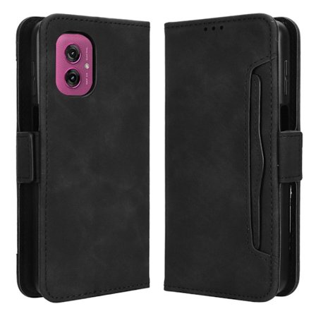 Moderne Motorola Moto G55 læderetui med pung - Sort
