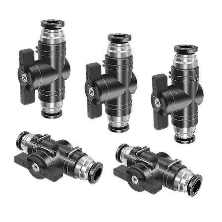 Kompatibel med pneumatisk anslutning Luftledning Snabb Buc8 Rör Slang Växelventil (8mm)