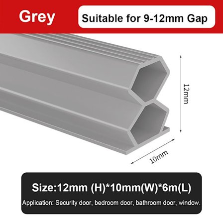 6M Dørgap tetningslist Vindutrekk utelukker