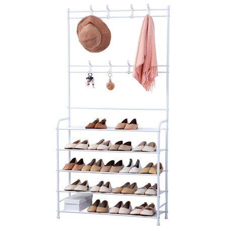 Herzberg 4-vånings klädhängare för entré och förvaringsställ i hall - 80x170 cm