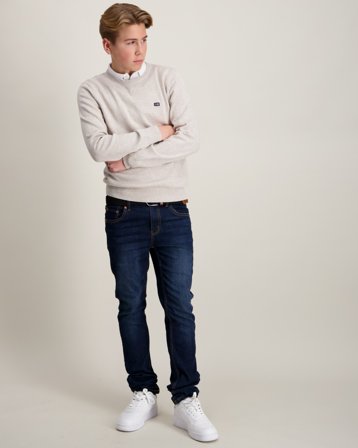 Lexington Brayden Cotton Crew Sweater Beige Pulls Garçon - Kids Brand Store