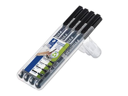 STAEDTLER Universalpenna svart 4/fp - Lyreco - Kontorsmaterial - Pennor - Overheadpennor