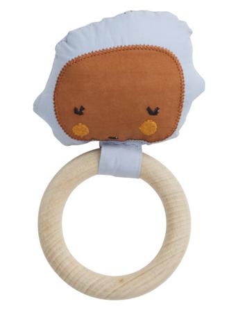 Playful Baby Rattle Patterned Copenhagen Colors