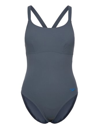 Speedo Womens Shaping Crossback 1 Pc - Grey - 42