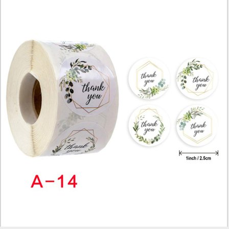 500x blomstertakk-klistremerke scrapbooking for pakkeforseglingslab