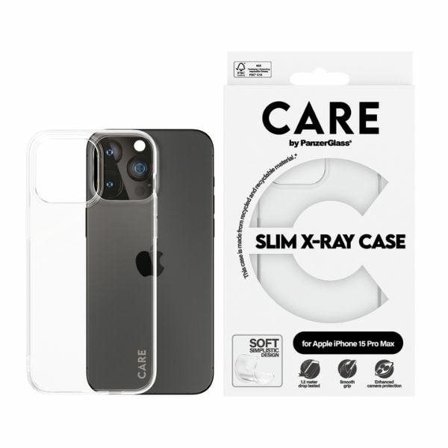 CARE by PanzerGlass Slim X-Ray-fodral för iPhone 15 Pro Max - Klar