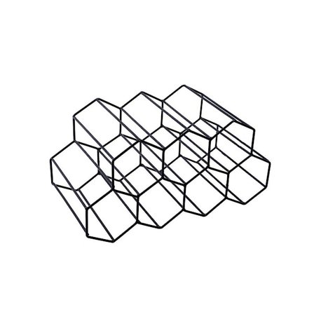 Vinstativ Bordplade Vinstativ, Vinflaskeholder, Lille Fritstående Gulv Vinstativ, Vinflaskeholder