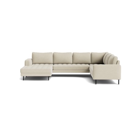 Rouge U-Form Sofa, links