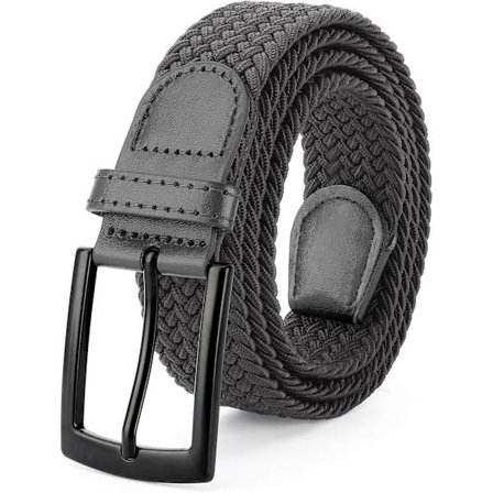 Elastiske flettede stofbælter til mænd, strækbare vævede bælter til golf, fritid, jeans, shorts