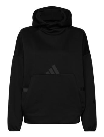 Z.n.e. Hooded Sweatshirt Sport Women Sport Clothing Sport Sweatshirts & Hoodies Sport Hoodies Black Adidas Sportswear