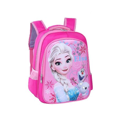 Lasten tyttöjen opiskelijoiden sarjakuva Disney Frozen Elsa Print Reppu Koululaukku Reppu