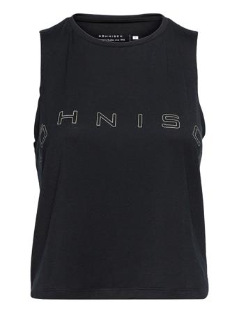 Clara Cropped Singlet T-shirts & Tops Sleeveless Svart Röhnisch
