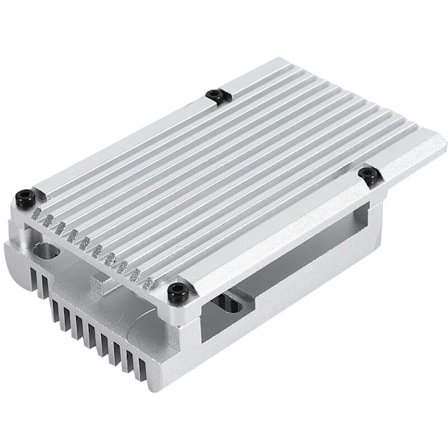 Til Raspberry Pi 4 Beskyttende Panser Model B Aluminiumlegering Kabinet/Skal Passiv Køling Metal Varme Kabinet til Pi 4B Kun (Sølv)