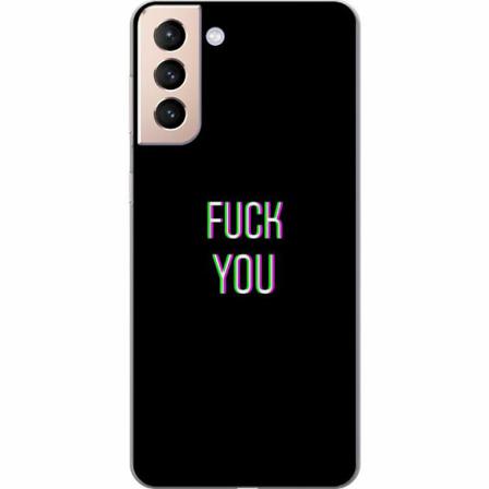 Samsung Galaxy S21 Genomskinligt Skal Fuck You *