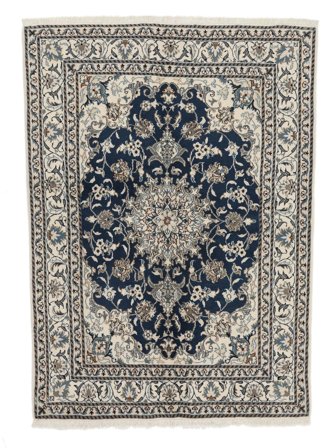 Nain Rug Oriental Dark Yellow/Black (Wool, )