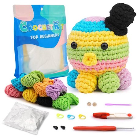 Virkningssats för nybörjare Crochet Animal Kit 04 04