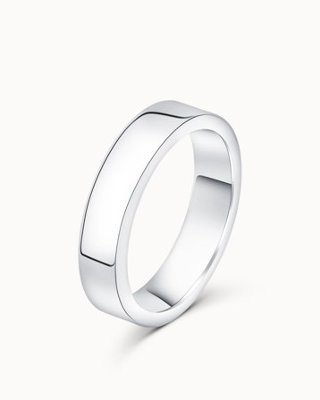 Glat ring mænd Alexander 950 Platin 5mm - Forlovelsesringe & Vielsesringe hos Vanbruun