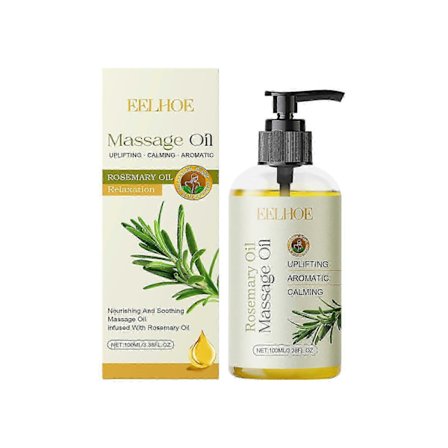 Rosmarin Kropp Eterisk Olja - Närande, Återfuktande & Avslappnande Massageolja för Daglig Hudvård