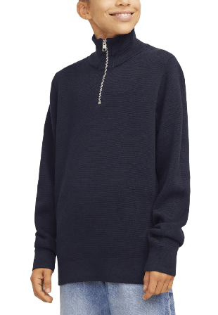 Jack & Jones Tröja half-zip Milano Hoodies sweatshirts Herr Svart 176