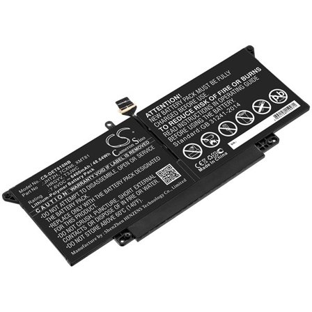 Batteri til bærbar PC for DELL Latitude 7410 2-i-1, H0DN8+QQ2-01024 og andre
