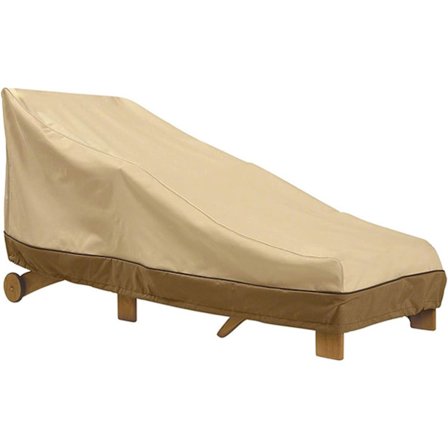 Utendørs solsengtrekk, 420D Oxcompatibled Patio Solsengtrekk, Vanntett hagesolsengbeskyttelsestrekk med tau (Størrelse: 208*76*41cm)