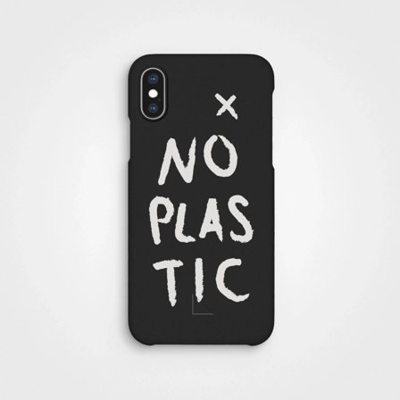 Compostable Mobile Case No Plastic Charcoal | agood company, iPhone X XS