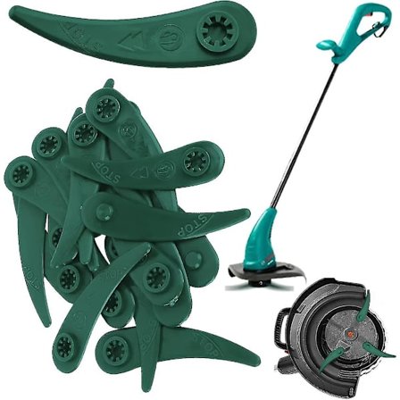 20 kpl korvaavia muoviset terät reunaleikkurille, muoviset reunaleikkuriterät, reunaleikkuriterä Bosch Durablade Art 23-18 Li Art 26-18 Li 