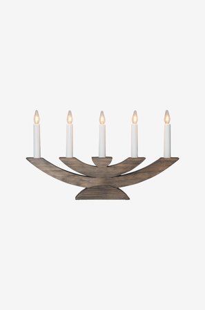 Star Trading - Lysestage Navida 24 cm - Brun - Adventslysestager - Fra Homeroom