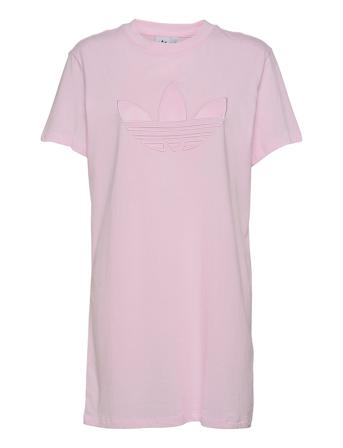 Trefoil Application Tee Dress W Pink Adidas Originals