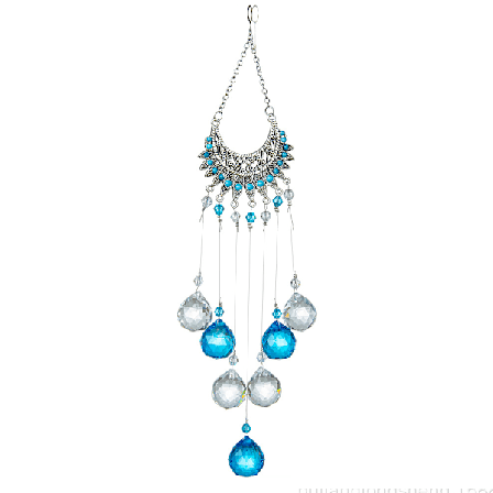 Krystallprisme Solfanger-Hagedekorasjon Retro Måneblomst Sh