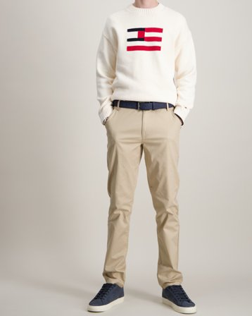 Tommy Hilfiger 1985 CHINO PANT Zielony Spodnie Chłopiec - Kids Brand Store