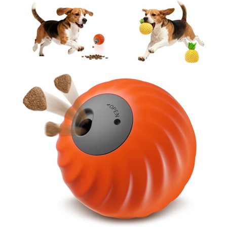 2026 Auto Bold til Hunde - Selvrullende Smart Bold med Tyggesikkert Fleece & USB-opladning, til Små og Mellemstore Hunde