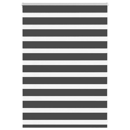 Rullgardin zebra svart 110x100 cm tyg bredd 105,9cm polyester