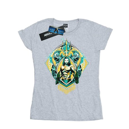 DC Comics Dam/Kvinnor Aquaman The Trench Crest Bomull T-shirt