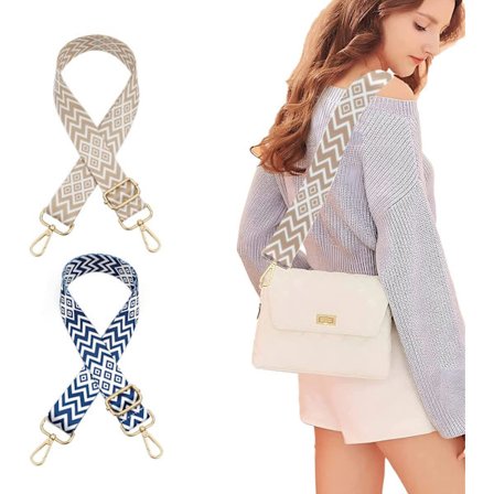 Taske Rem 2 stk Justerbar Skulderrem 3,8 cm Justerbare Remme