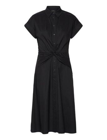 Twist-Front Cotton-Blend Shirtdress Black Lauren Ralph Lauren