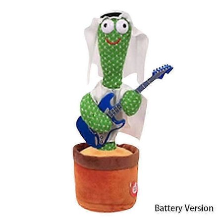 Dansande Kaktus Plyschleksak, 120 Sånger, Interaktiv Sjungande & Dansande Leksak för Barn, Perfekt Present för Födelsedagar och Helgdagar 2025[D]